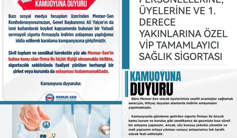 DEMİREL; Siz Kimden Yanasınız Ey Memur-Sen!..